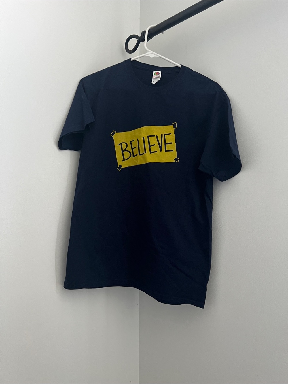 BELIEVE Graphic Tee - Navy Blue